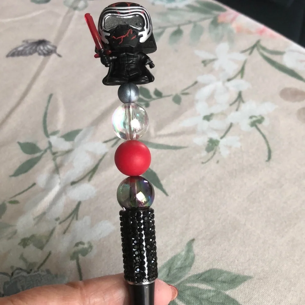 Star Wars Rey and Kyle Decorative Pens with Charms NIP - Picture 4 of 5